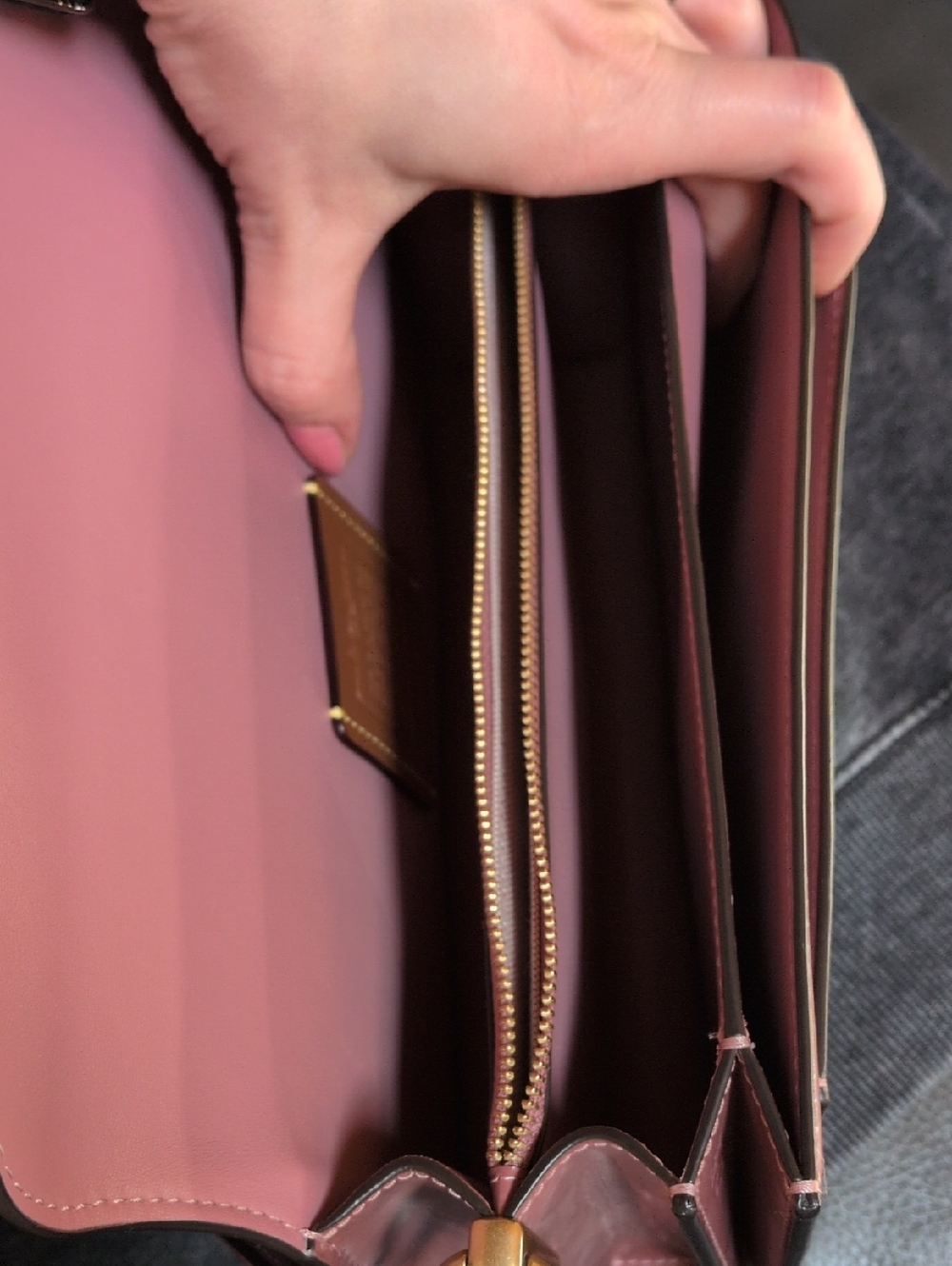 Coach Tabby Shoulder Bag 26 Spazzolato Peony - Picture 4 of 13